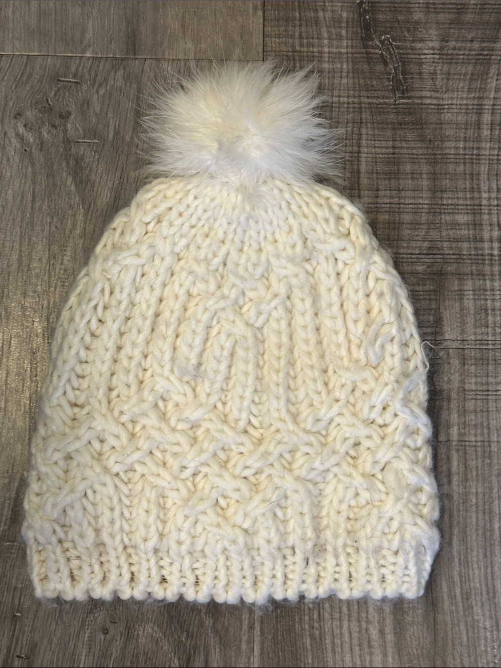 Merona Cream Cable Knit Pom Beanie